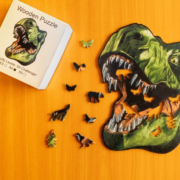 Dino - Dřevěné puzzle 1