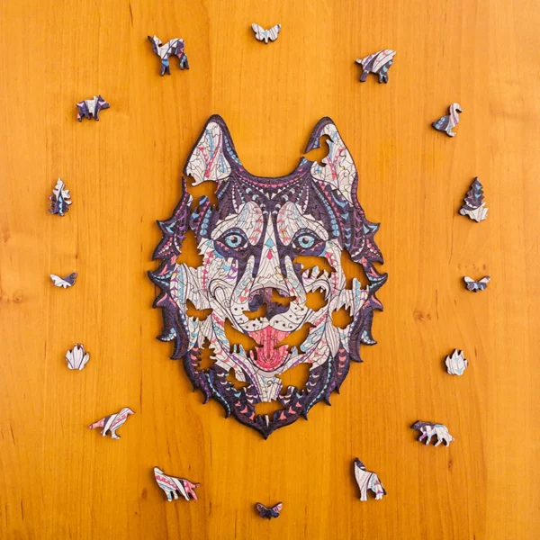 Husky - Dřevěné puzzle 3