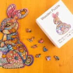 Velikonoční králíček – Dřevěné puzzle 1