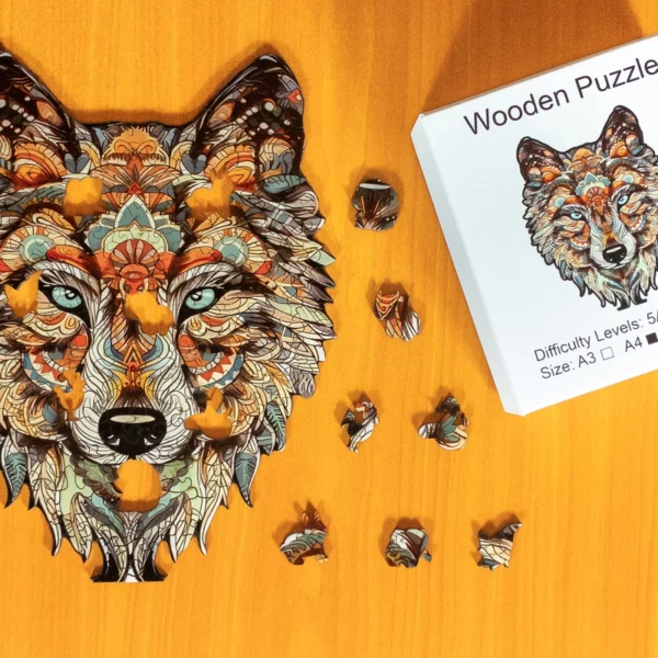 Vlkem - Dřevěné puzzle 1