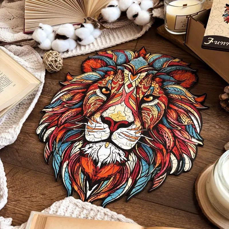 Exotickým lvem - Dřevěné puzzle 4 Exotickým lvem - Dřevěné puzzle 4