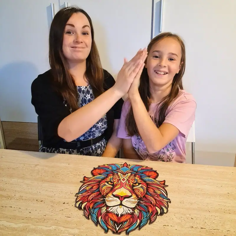 Exotickým lvem - Dřevěné puzzle 6 Exotickým lvem - Dřevěné puzzle 6