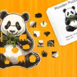 Hladová panda – Dřevěné puzzle 1