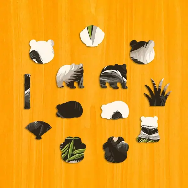 Hladová panda – Dřevěné puzzle 3