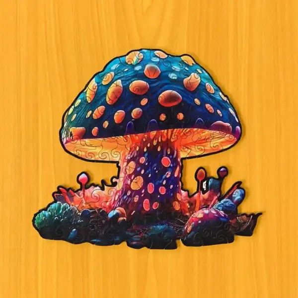Kouzelná houba – Dřevěné puzzle 2