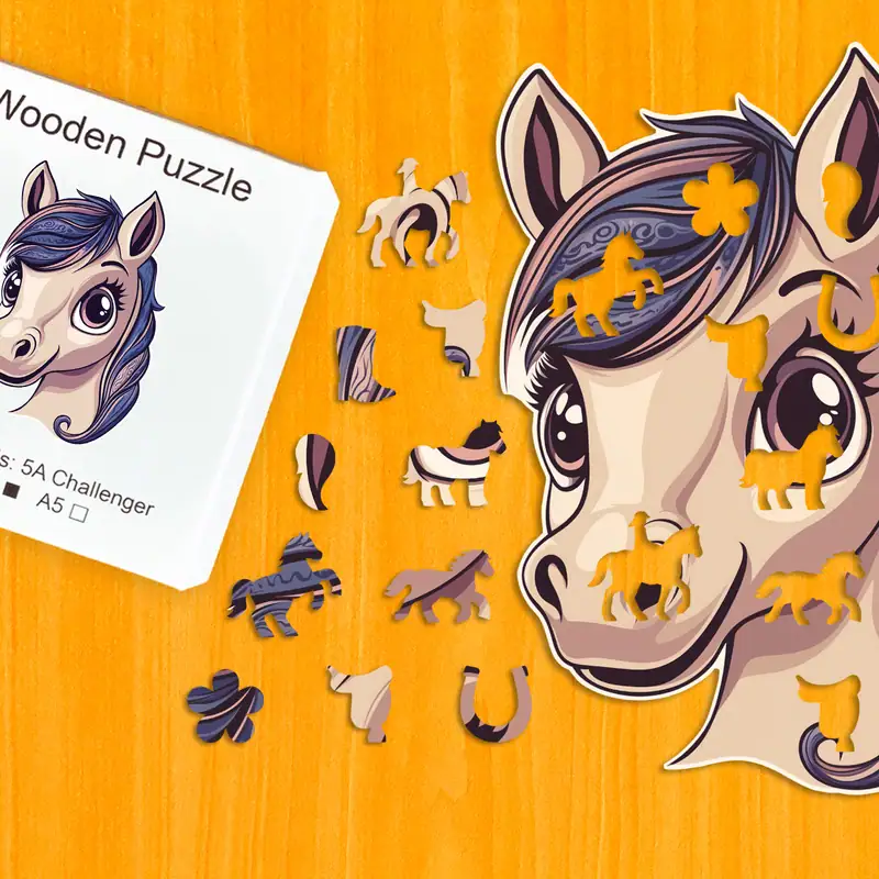 Kouzelný poník – Dřevěné puzzle 1