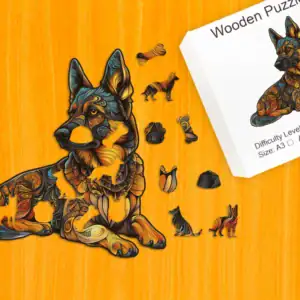 Legendární německý ovčák – Dřevěné puzzle 1