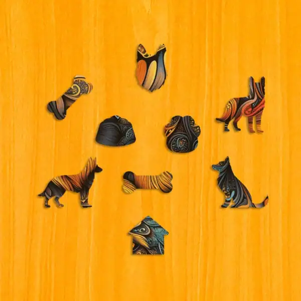 Legendární německý ovčák – Dřevěné puzzle 3