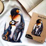 Objímající se rodina tučňáků – Dřevěné puzzle 4