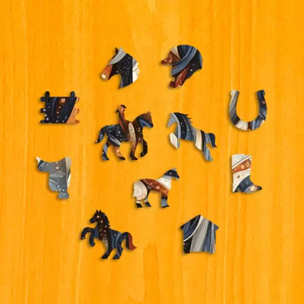Ranní kůň – Dřevěné puzzle 3