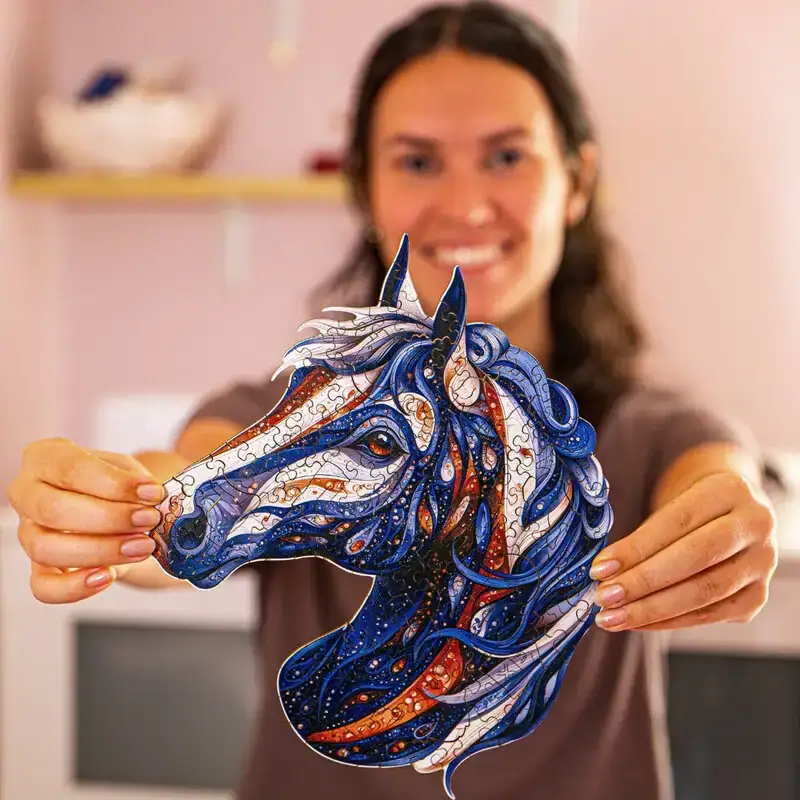 Ranní kůň – Dřevěné puzzle 6 Ranní kůň – Dřevěné puzzle 6