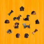 Roztomilý jezevčík – Dřevěné puzzle 3