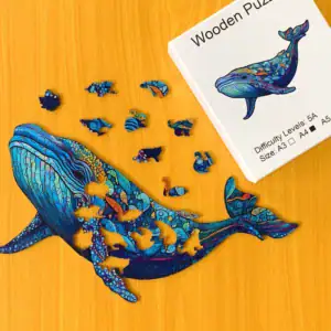 Úchvatná velryba – Dřevěné puzzle 1