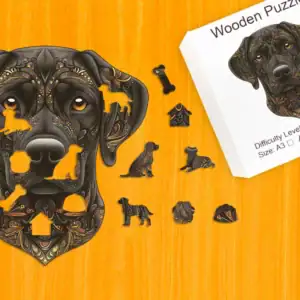 Věrný labrador – Dřevěné puzzle 1