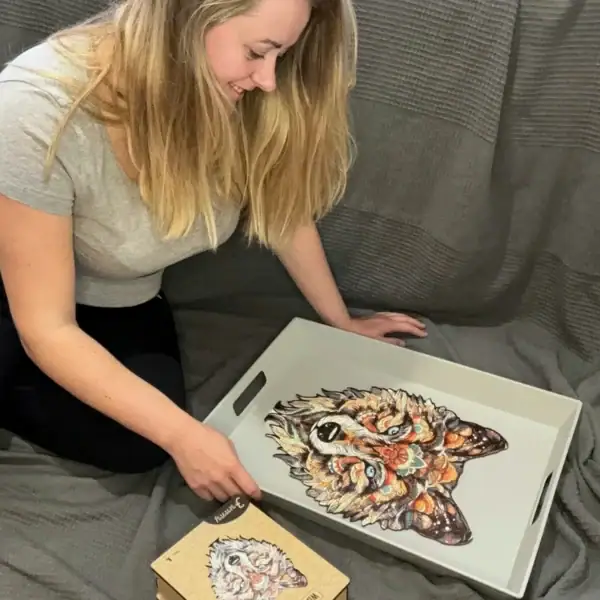 Vlkem - Dřevěné puzzle 8