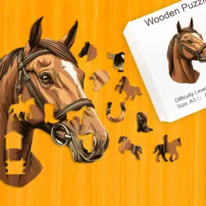 Zkrocený kůň – Dřevěné puzzle 1