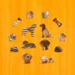 Zvědavá štěňata – Dřevěné puzzle 3
