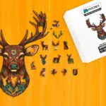 Impozantní jelen – Dřevěné puzzle 1