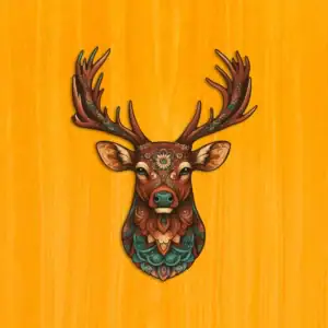 Impozantní jelen – Dřevěné puzzle 2