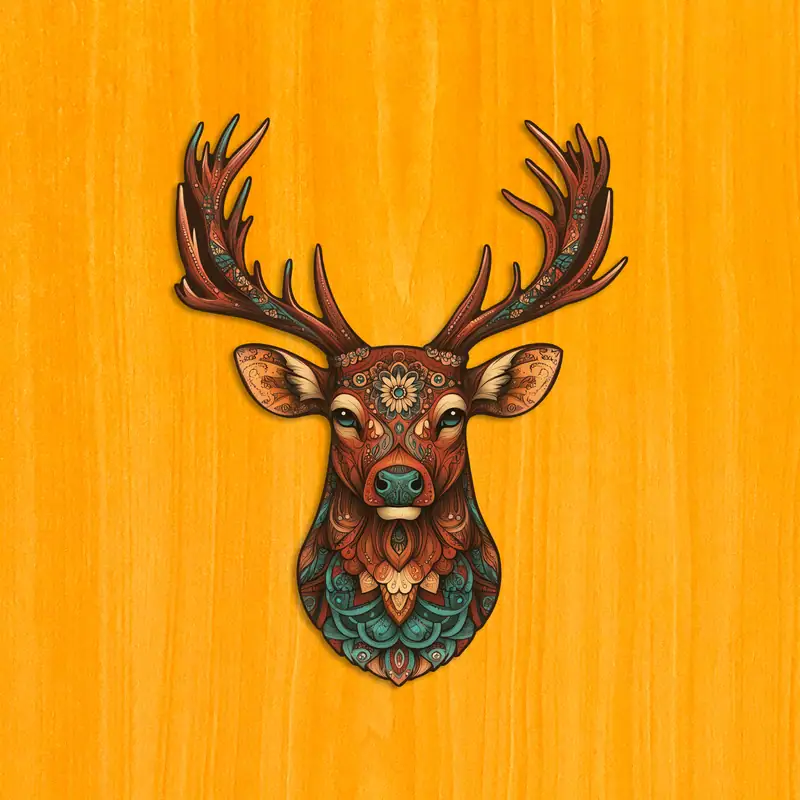 Impozantní jelen – Dřevěné puzzle 2