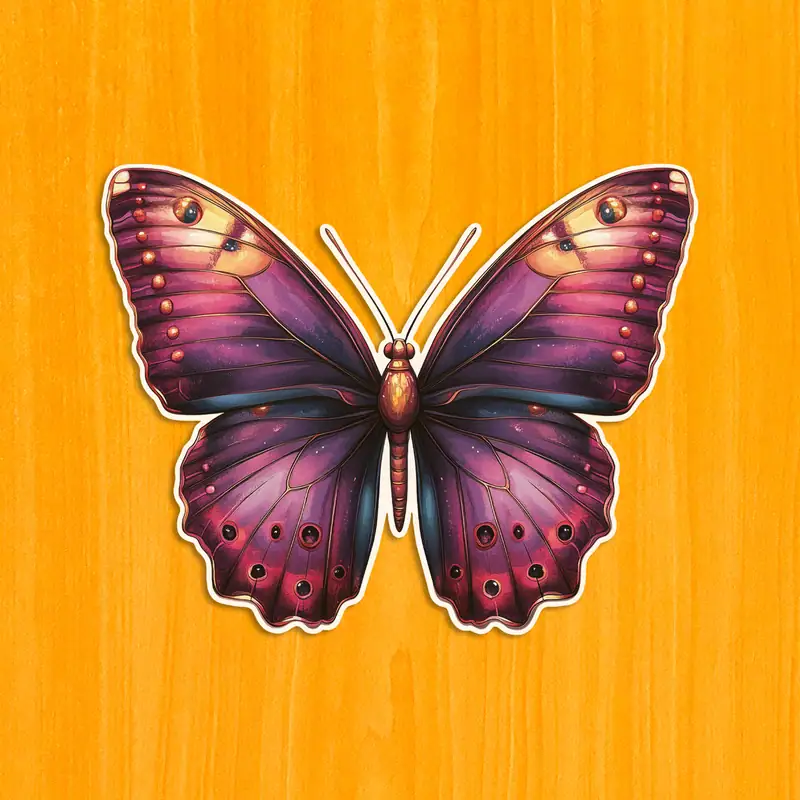 Pestrobarevný motýl – Dřevěné puzzle 2