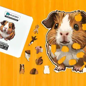 Roztomilé morče – Dřevěné puzzle 1