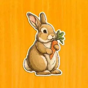 Roztomilý králíček – Dřevěné puzzle 2